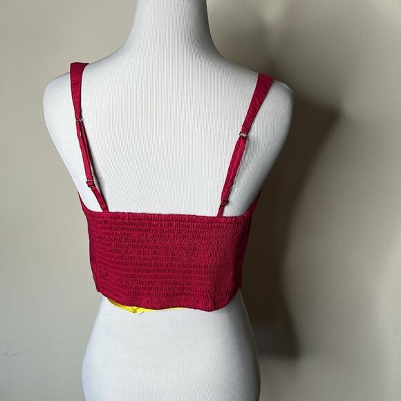 Abercrombie Pink Corset Crop Top - Picture 7 of 7